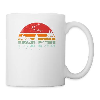 Vintage Honolulu, Hawaii Surf Rétro Surf Cool - Mug blanc - blanc - Droite