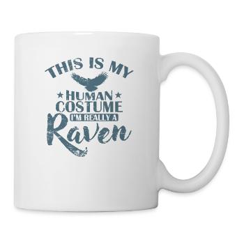 This is my Human Costume I’m Really a Raven - Tasse - Weiß - Rechts