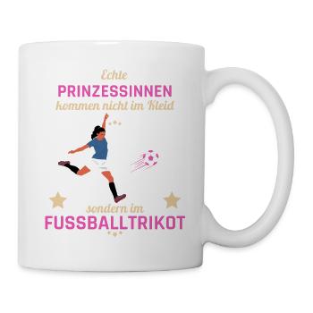 Frauenfussball - Tasse - Weiß - Rechts