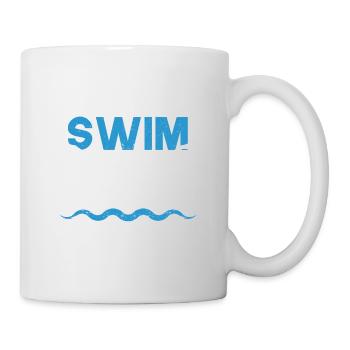 Schwimmer Schwimmen Schmetterling Wassersport Ich - Tasse - Weiß - Rechts