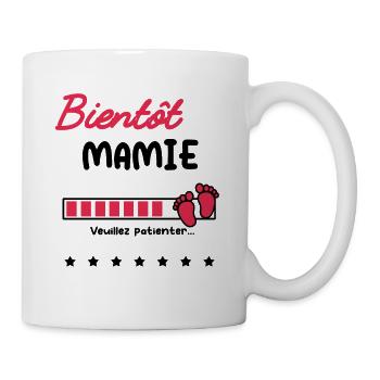 bientôt Mamie cadeau future Mamie - Mug blanc - blanc - Droite