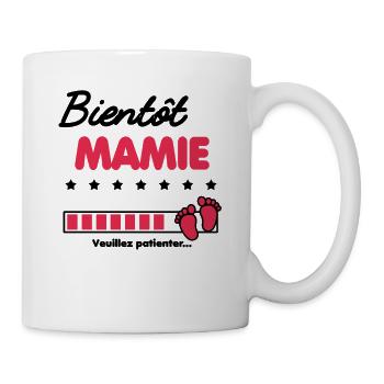 Bientôt Mamie cadeau naissance future Mamie - Mug blanc - blanc - Droite
