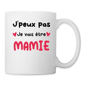 Annonce grossesse Mamie je vais être Mamie - Mug blanc - blanc - Droite