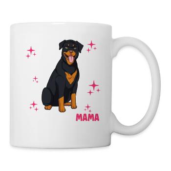 Rottweiler Mama - Tasse - Weiß - Rechts