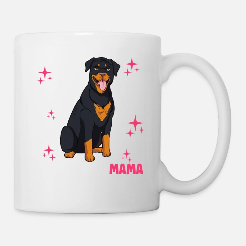 Rottweiler Mama - Tasse - Weiß