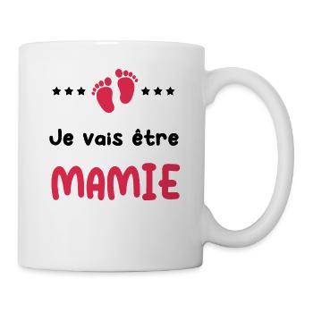 je vais être Mamie cadeau future Mamie - Mug blanc - blanc - Droite