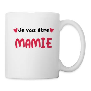 Annonce grossesse Mamie je vais être Mamie - Mug blanc - blanc - Droite