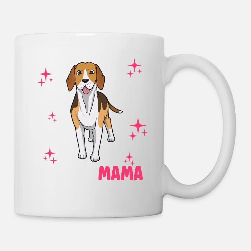 Beagle Mama - Tasse - Weiß