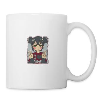 Ask Me About Anime - Tasse - Weiß - Rechts