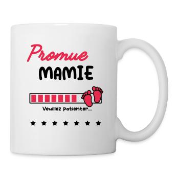Promue Mamie cadeau future Mamie - Mug blanc - blanc - Droite