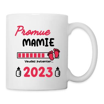 Annonce grossesse Mamie Promue Mamie 2023 - Mug blanc - blanc - Droite