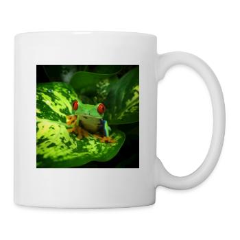 Red Eyed Tree Frog Owner Exotic Pet Wildlife - Mug blanc - blanc - Droite