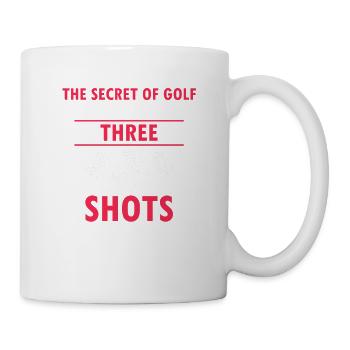 Secret Of Golf Is To Turn Three Shots Into Two - Mug - white - Right