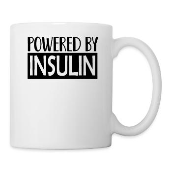 Motivé par une citation de blague sur la maladie de l’insuline - Mug blanc - blanc - Droite