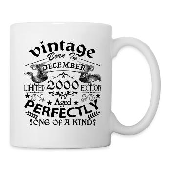December 2000 | 2000 Vintage | born in December - Mug - white - Right
