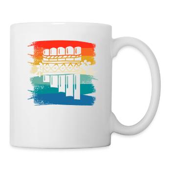 Retro Vintage Classic Pan Flute Instrument Guita - Mug - white - Right