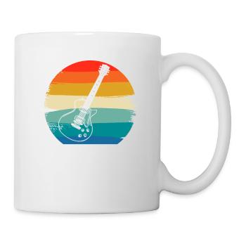 Retro Vintage Classic Guitar Instrument Guita - Mug - white - Right