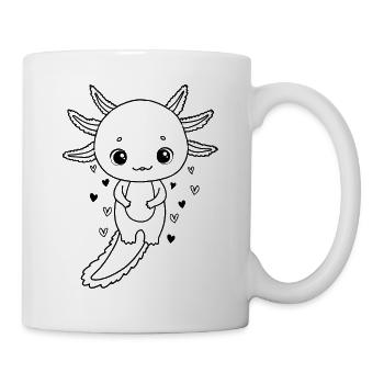 Axolotl Cute Axolotl Lover Kawaii Axolotl - Mug - white - Right
