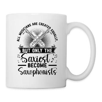 Saxophoniste Saxophoniste Saxophoniste - Mug blanc - blanc - Droite