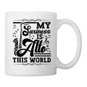 Saxophoniste Saxophoniste Saxophone - Mug blanc - blanc - Droite