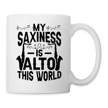 Saxophoniste Saxophoniste Saxophone - Mug blanc - blanc - Droite