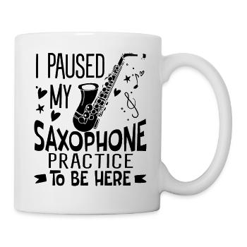 Saxophoniste Saxophoniste Saxophoniste - Mug blanc - blanc - Droite