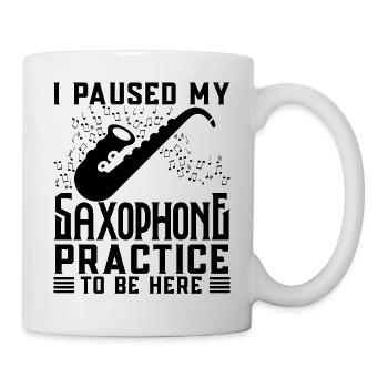 Saxophoniste Saxophoniste Saxophoniste - Mug blanc - blanc - Droite