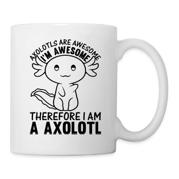 Les axolotls sont géniaux je suis génial donc je suis un - Mug blanc - blanc - Droite