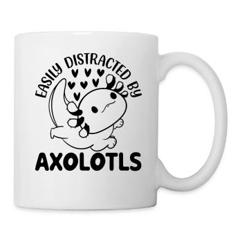 Axolotl Easily Distracted By Axolotls Cute Axolotl - Mug - white - Right