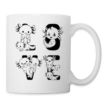 Axolotl LOVE Axolotl Lover Kawaii Axolotl - Mug - white - Right