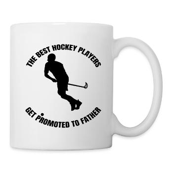 Hockey de floorball Père Joueur de hockey Hockey sur gazon - Mug blanc - blanc - Droite