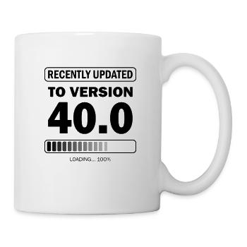 recently updated to version 40 - Gamer Birthday - Mug - white - Right
