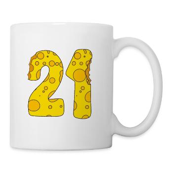 21 Jahre alt - 21. Geburtstag Geschenk - 1921 - Tasse - Weiß - Rechts