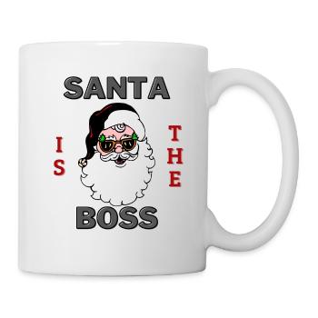 Santa is the Boss - Tasse - Weiß - Rechts