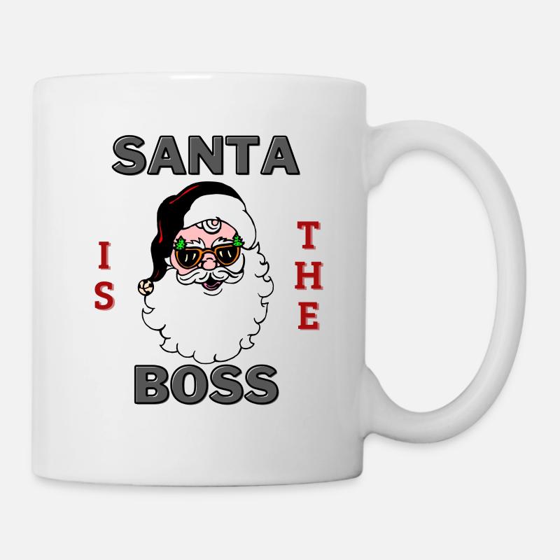 Le Père Noël est le patron - Mug blanc - blanc
