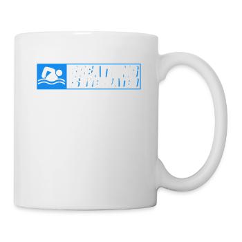 Schwimmen Geschenk Schwimmer Spruch Schwimmen - Tasse - Weiß - Rechts