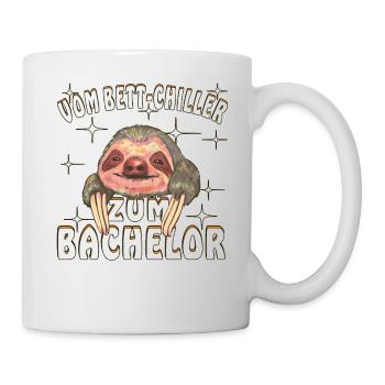 VOM BETT-CHILLER ZUM BACHELOR - Tasse - Weiß - Rechts
