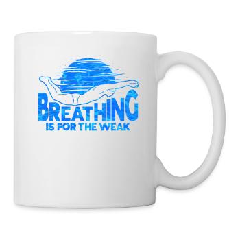 Nageur cadeau nageur disant natation - Mug blanc - blanc - Droite