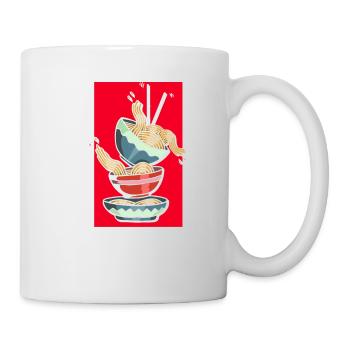 Ramen Noodle Lovers Chopsticks Japanese Noodle - Mug - white - Right