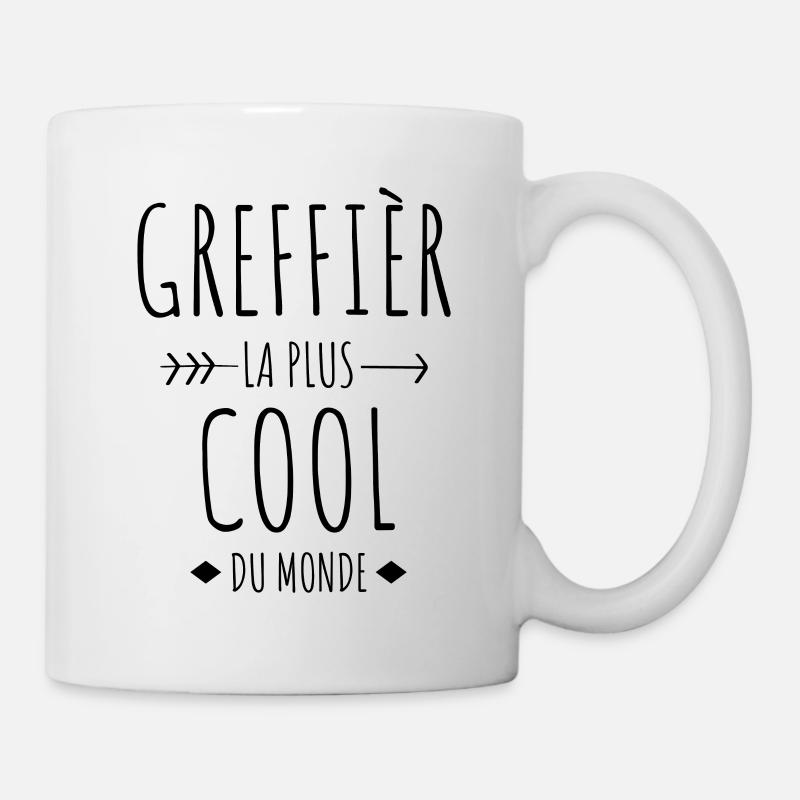 greffier , greffe , tribunal , justice , juge - Mug blanc - blanc