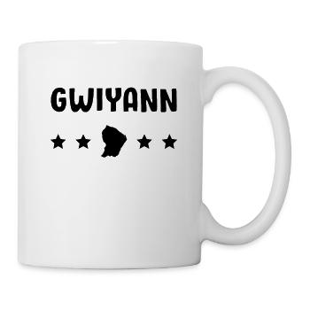 Guyane , 973 , Gwiyann , Gwiyan - Mug blanc - blanc - Droite