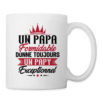 Cadeau pour grand-père - Un papy exceptionnel - Mug blanc - blanc - Droite