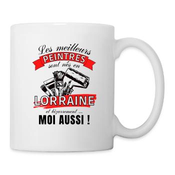 Cadeau Homme Peintre Lorrain Anniversaire Noel 4 - Mug blanc - blanc - Droite