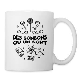 Des Bonbons ou un Sort - Déguisement Halloween - Mug blanc - blanc - Droite