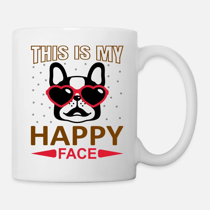 Happy Face - Mug - white