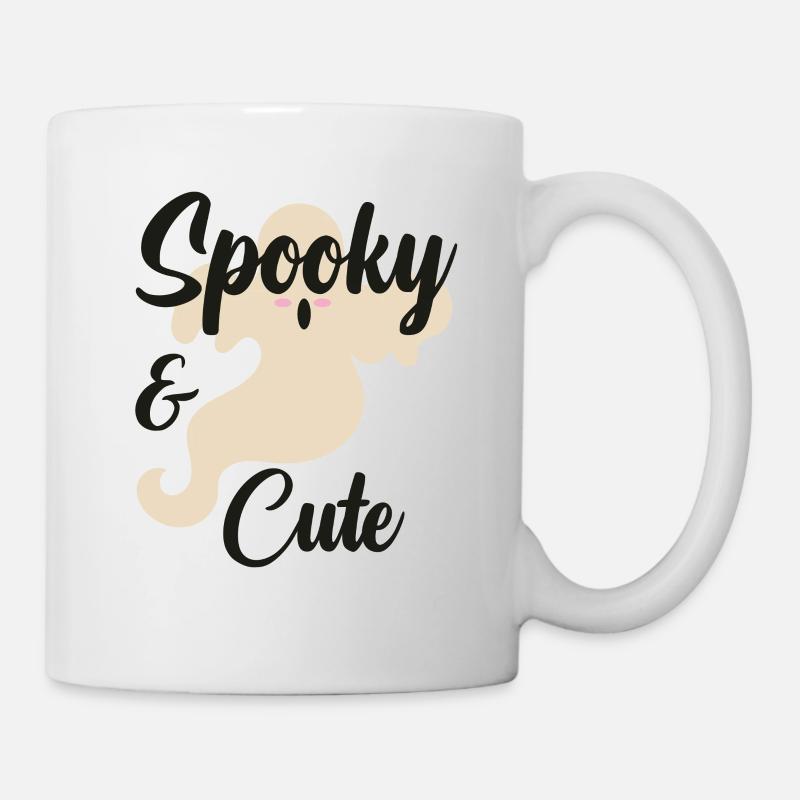 Scary and cute ghost Halloween - Mug - white