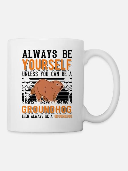 Marmotte Marmotte Marmotte de la forêt Marmotte - Mug blanc - blanc