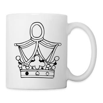 Roi héritier Reine Empereur Majesté Vecteur 10 - Mug blanc - blanc - Droite