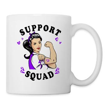 Arc violet conscient de la naissance prématurée - Mug blanc - blanc - Droite