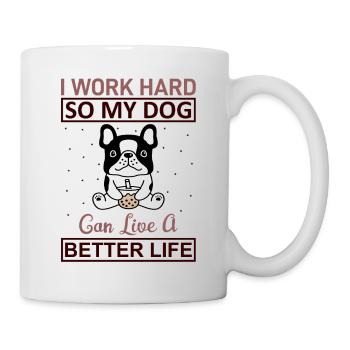 Vie des chiens - Mug blanc - blanc - Droite